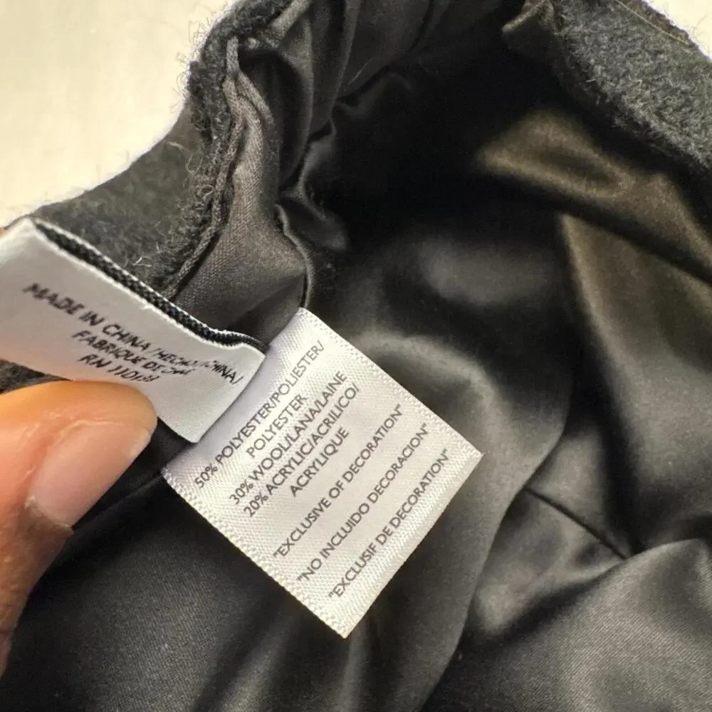 Vintage‎ Nine West Wool Blend black Newsboy Cap
